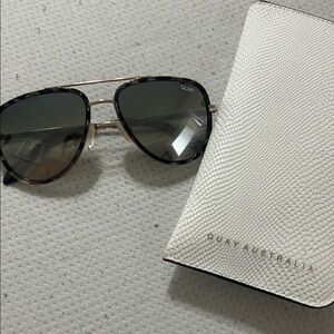 Quay Australia Tortoise Aviator Sunglasses